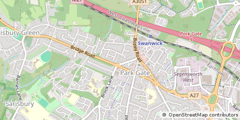 Map of Southampton, Hampshire
