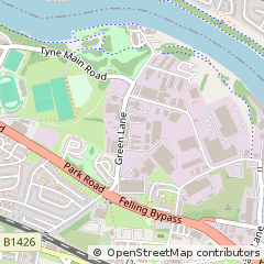 Map of Gateshead, Tyne & Wear