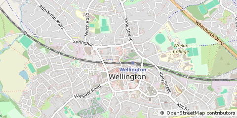 Map of Telford, Shropshire
