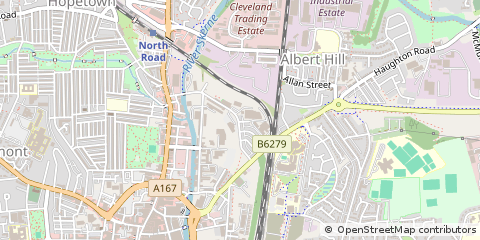Map of Darlington