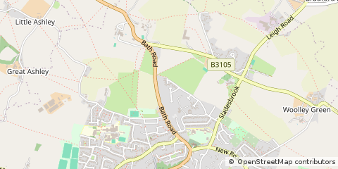 Map of Bradford-on-Avon, Wiltshire