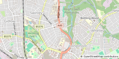 Map of Wigan