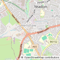 Map of Yeadon, NR Leeds
