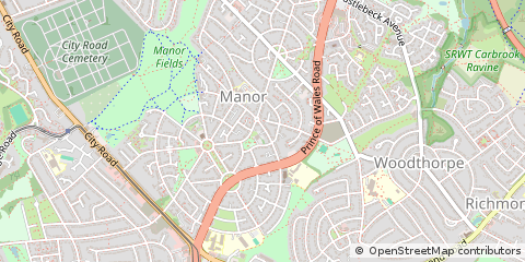 Map of Sheffield