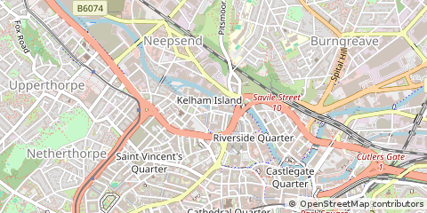Map of Sheffield