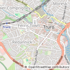 Map of Truro, Cornwall