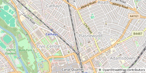 Map of Cardiff
