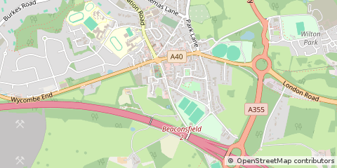 Map of Beaconsfield, Buckinghamshire