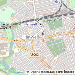 Map of Hanwell, London