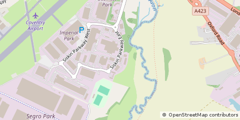 Map of Coventry, Warwickshire