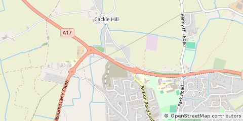Map of Holbeach, Lincolnshire