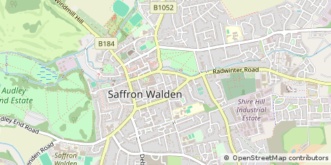 Map of Saffron Walden, Essex