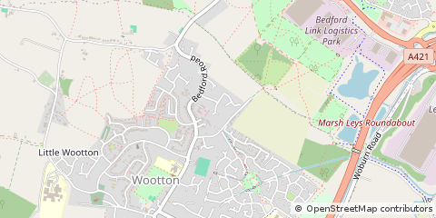 Map of Bedford