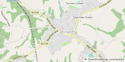 Map of East Sussex