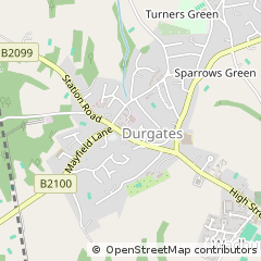 Map of East Sussex