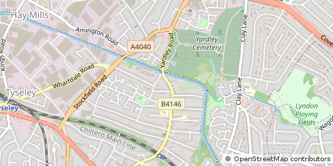 Map of Birmingham, West Midlands
