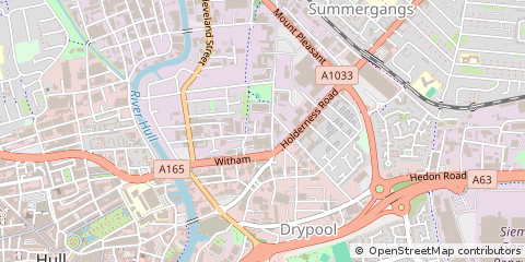 Map of Hull, East Yorkshire