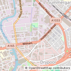 Map of Hull, East Yorkshire