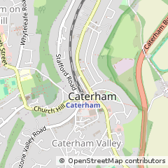 Map of Caterham, Surrey