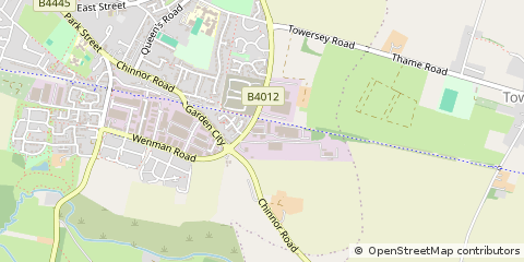 Map of Thame, Oxfordshire
