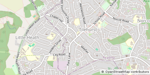 Map of Reading, Berkshire