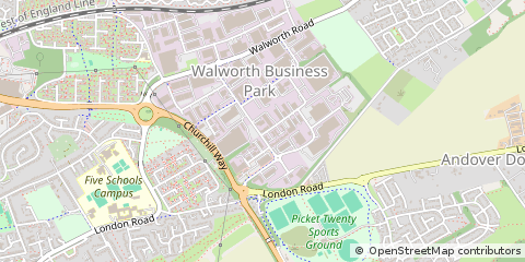 Map of Andover, Hants
