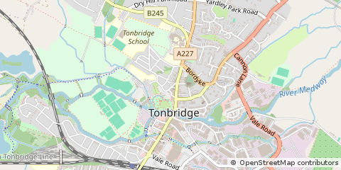 Map of Tonbridge