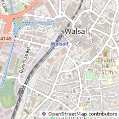 Map of Walsall, West Midlands