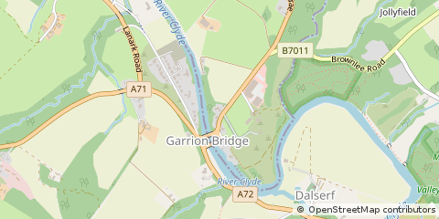 Map of Wishaw, North Lanarkshire