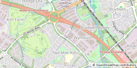 Map of Milton Keynes