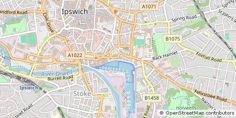 Map of Ipswich, Suffolk