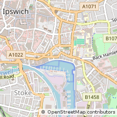 Map of Ipswich, Suffolk