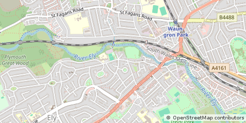 Map of Cardiff