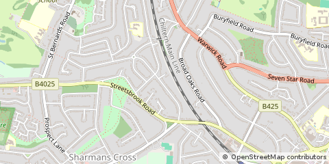 Map of Solihull