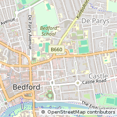Map of Bedford, Bedfordshire