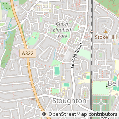 Map of Guildford, Surrey