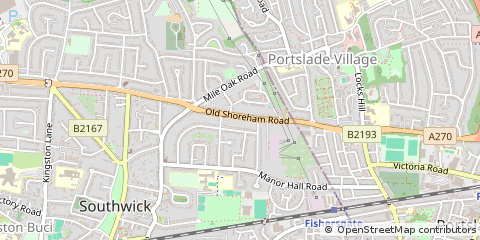 Map of Brighton, West Sussex