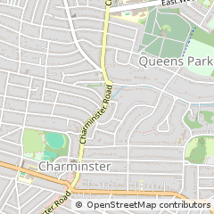 Map of Bournemouth, Dorset