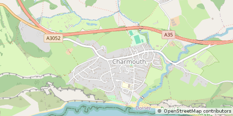 Map of Charmouth, Dorset