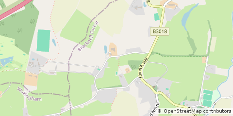 Map of Bracknell, Berkshire