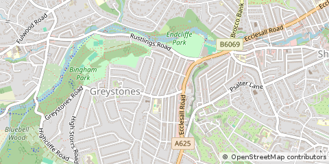 Map of Sheffield