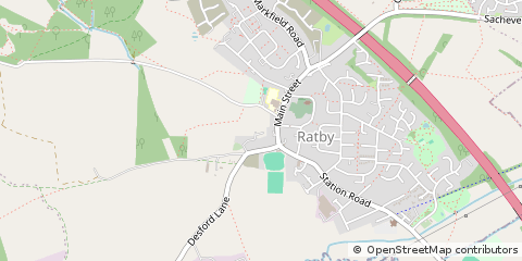 Map of Ratby, Leicestershire