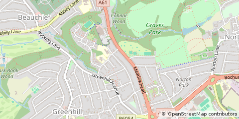 Map of Sheffield