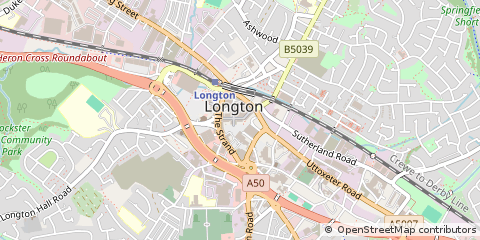 Map of Stoke-on-Trent, Staffordshire