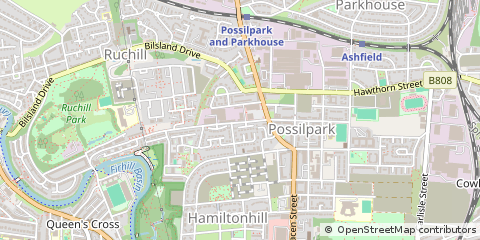 Map of Glasgow, Lanarkshire