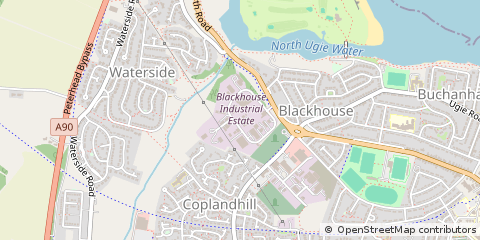 Map of Peterhead, Aberdeenshire