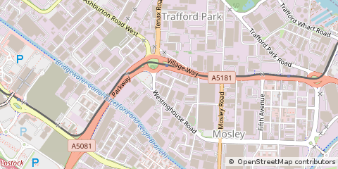 Map of Trafford Park