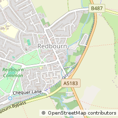 Map of Redbourn, Herts