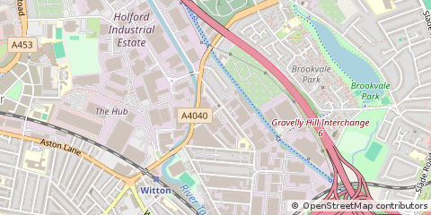 Map of Birmingham, West Midlands