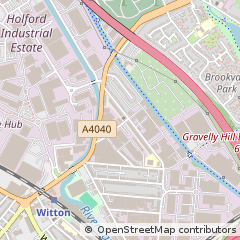 Map of Birmingham, West Midlands